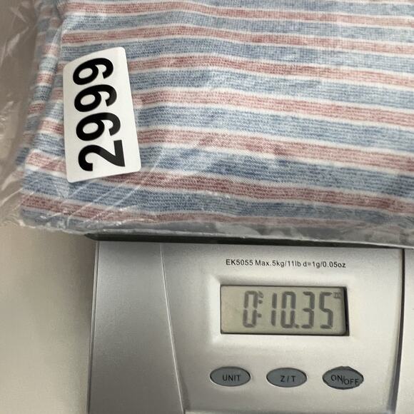 Faherty Shirt Mens XXL Blue Red Striped Movement Polo Stretch Performance Preppy - Picture 10 of 10